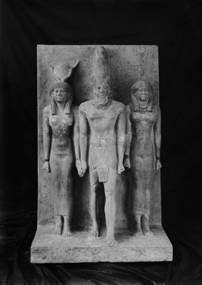Triad statue of Menkaure with Hathor and Cynopolis (Digital Giza 2019)
