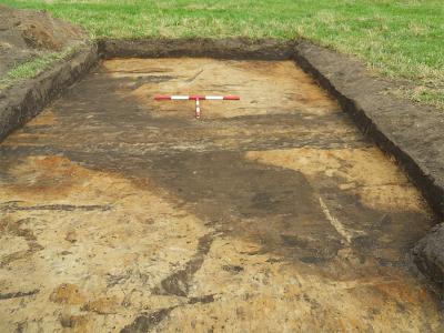 Ring ditch in Trench 2 (Image Copyright: Brian Elsey)