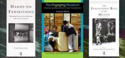 Figure 1 (L-R): (Caulton 1998), (Black 2005) and (Hooper-Greenhill 1999) all focusing on children in the front covers