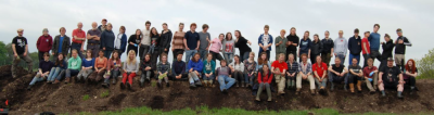 Figure 1: 2013 Star Carr fieldschool students and staff (Reproduced with kind permission of the POSTGLACIAL Project)