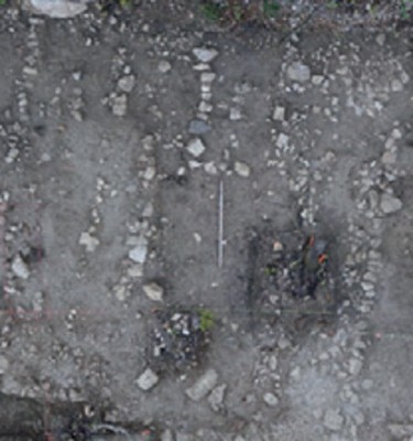 Figure 3. The same as image 2, but zoomed in. Is this act a literal example of a top-down approach to archaeology (Tuck, Kreindler and Huntsman 2013).